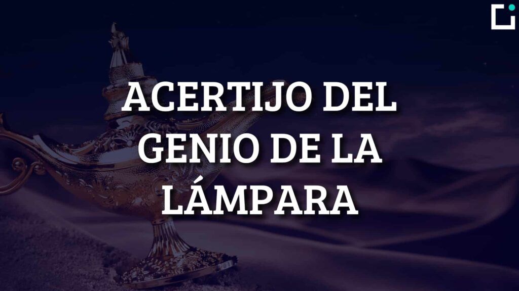acertijo del genio de la lámpara sobre dinero