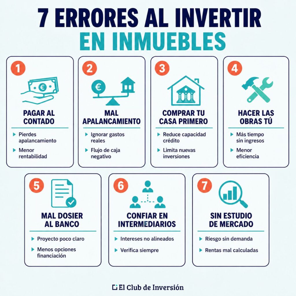 errores al invertir en inmuebles