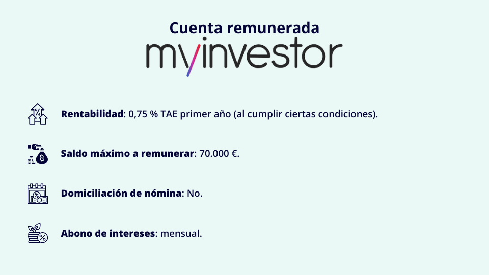 Cuenta remunerada MyInvestor 2026