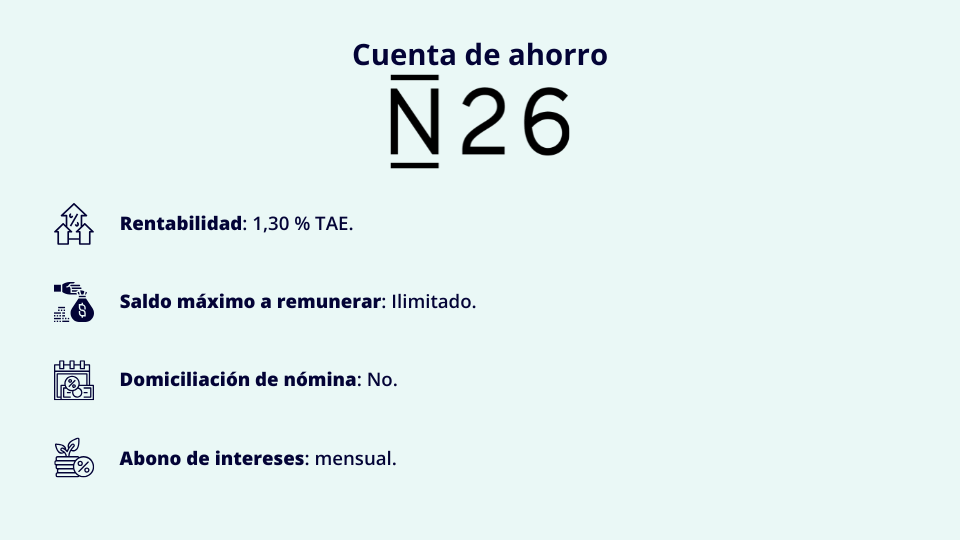 Cuenta remunerada N26 2026