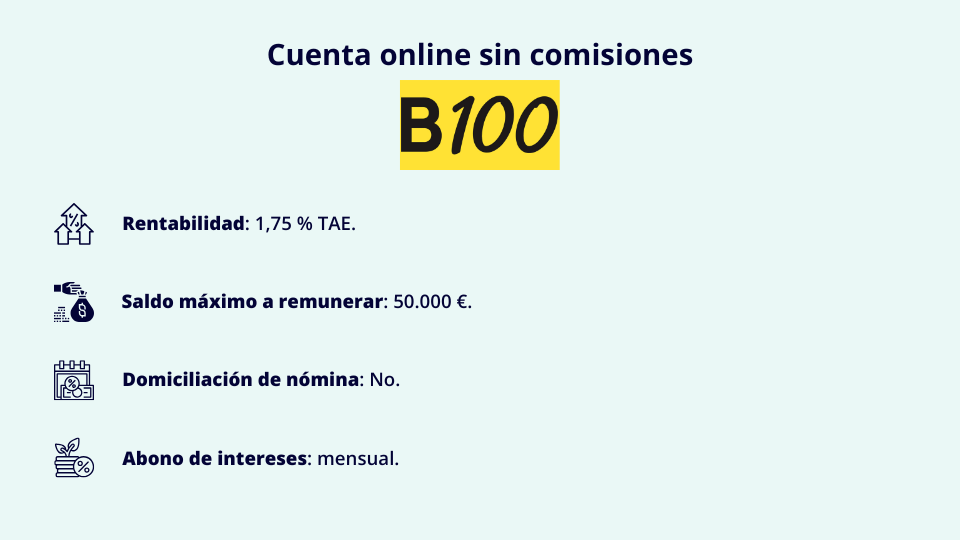 cuenta remunerada B100 2026
