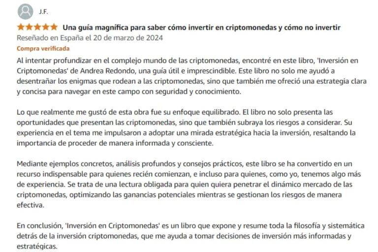 reseñas libro criptos andrea redondo