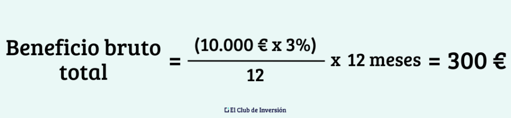 ejemplo de inversion de 10000 euros a plazo fijo