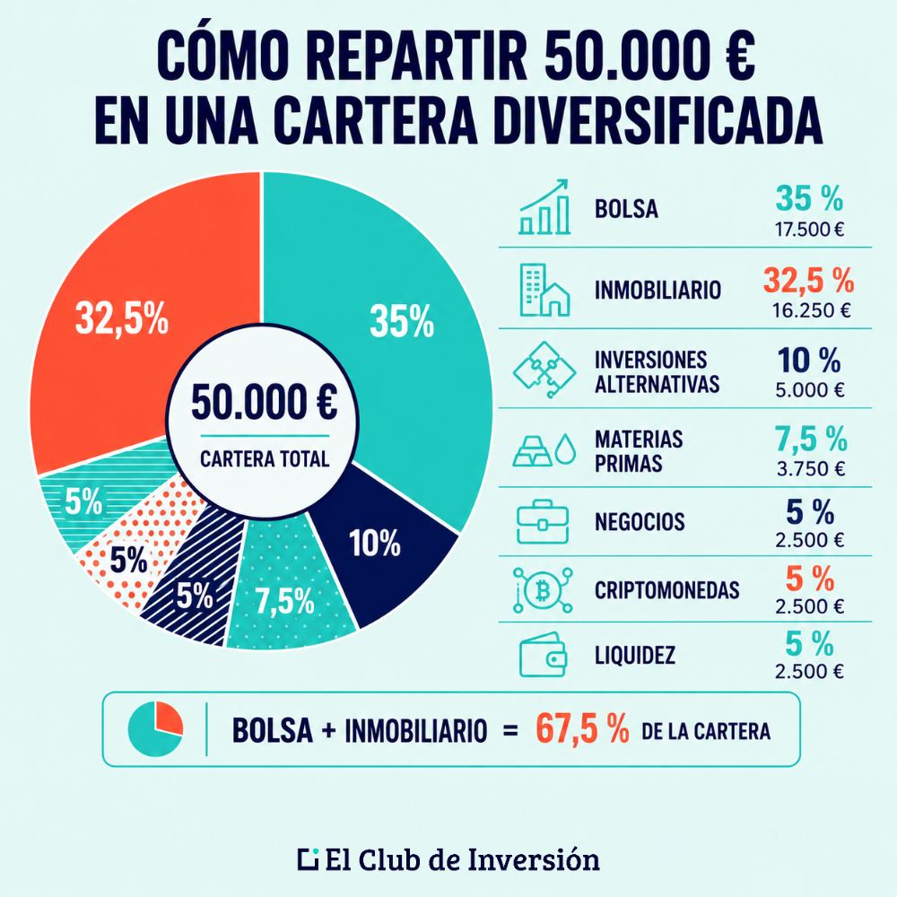 Reparto cartera 50000 euros